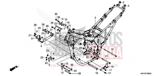 CARROSSERIE DE CHASSIS CRF1000AJ de 2018